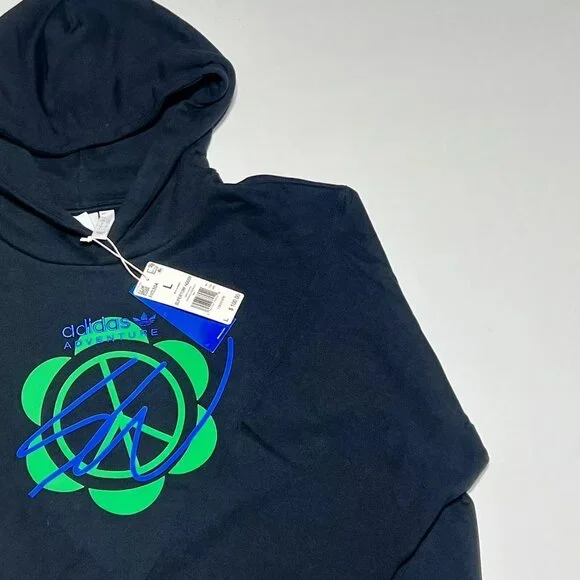 Adidas X Sean Wotherspoon Superturf Hoodie Men Sz: L Black Multicolor HI… - Picture 4 of 8